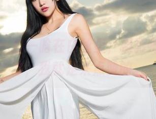 推女神 - 白一晗在白丝里，摄影师是个天才，我就是来点赞的。
